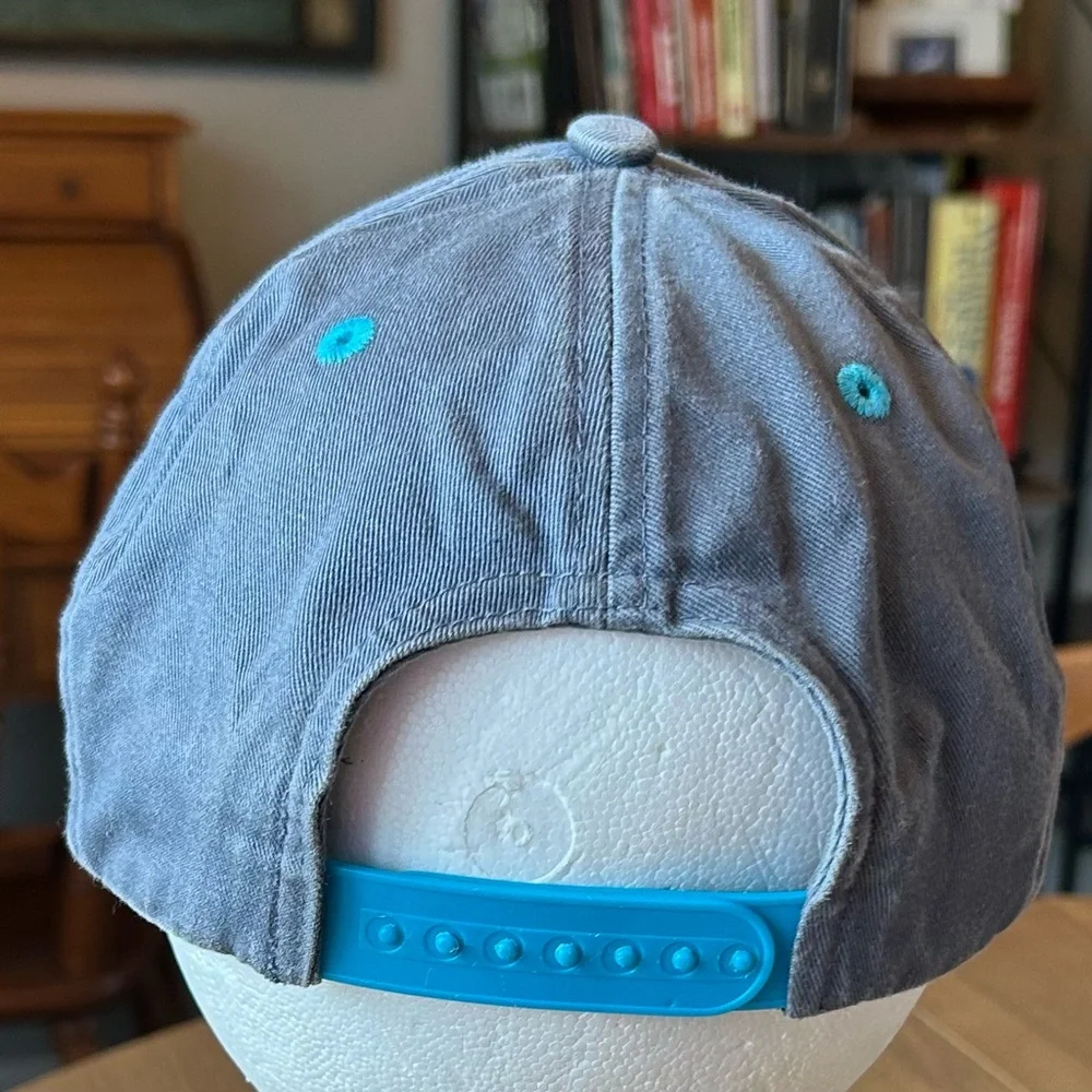 NBA Chicago Bulls Adult Gray and Teal Blue Embroidered SnapBack Baseball Cap - Picture 4 of 13